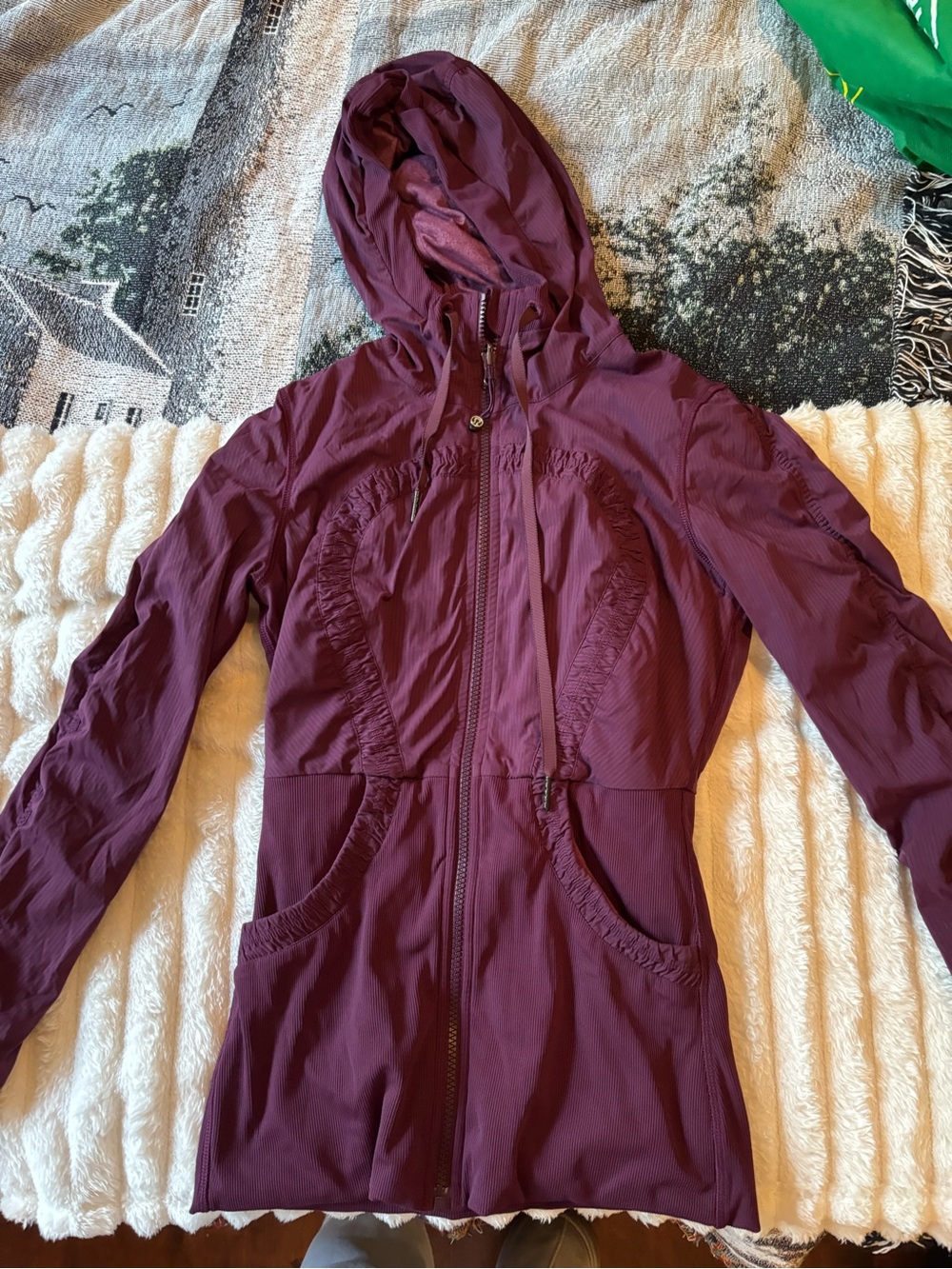 lululemon athletica Plum Hooded Jacket